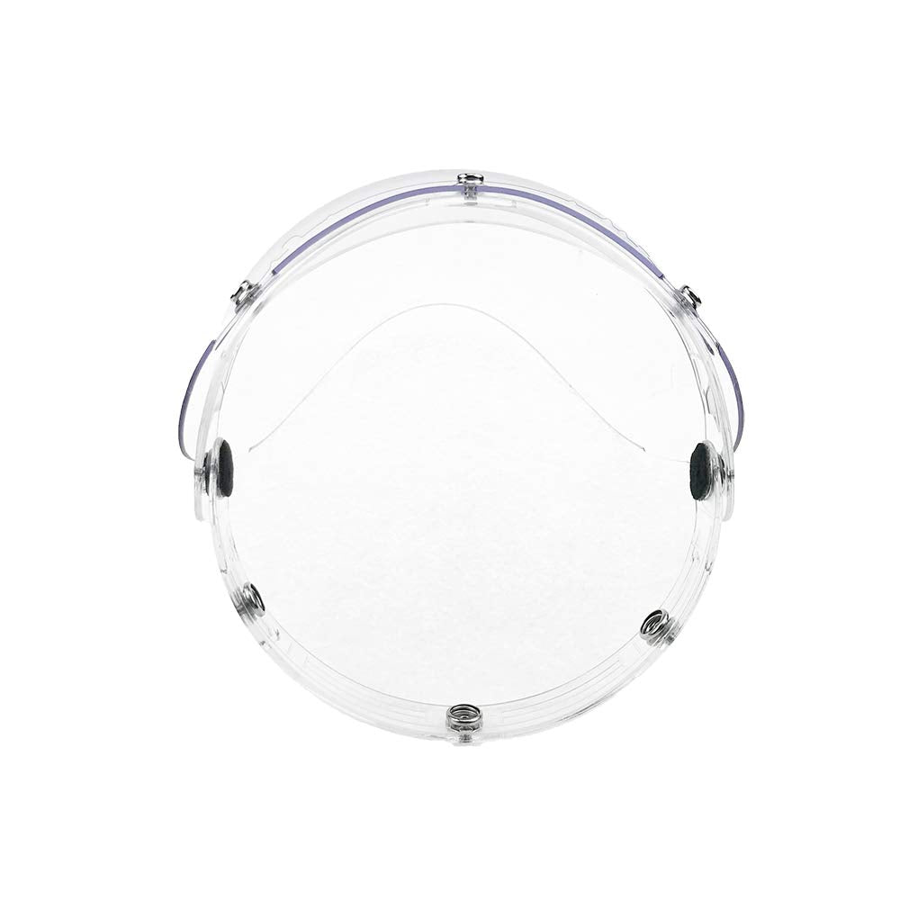 Wancar Retro Motorcycle Bubble Visor Wind Shield Lens Universal For Standard 3-Snap Open Face Helmets(Clear)