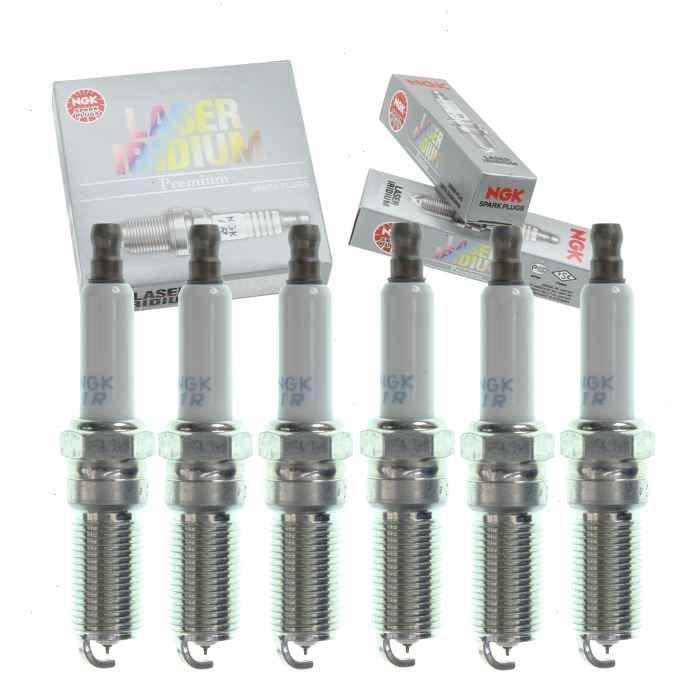 6 pc NGK Laser Iridium Spark Plugs compatible with Chevrolet Camaro 3.6L V6 2010-2015