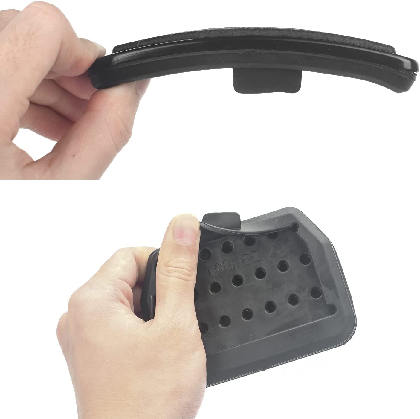 Qiruimy Foot Pedal Pads Set For Tesla Model 3 Model Y, Non-Slip Performance Aluminum Car Accessories Brake & Accelerator Pedal C