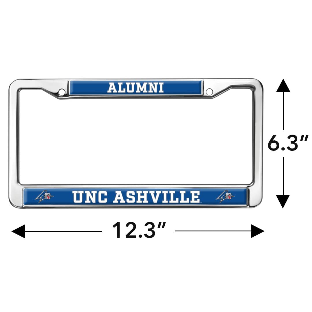 GRAPHICS & MORE UNC Asheville Alumni License Plate Metal Frame - Full Size, One Size, UNC Asheville Color