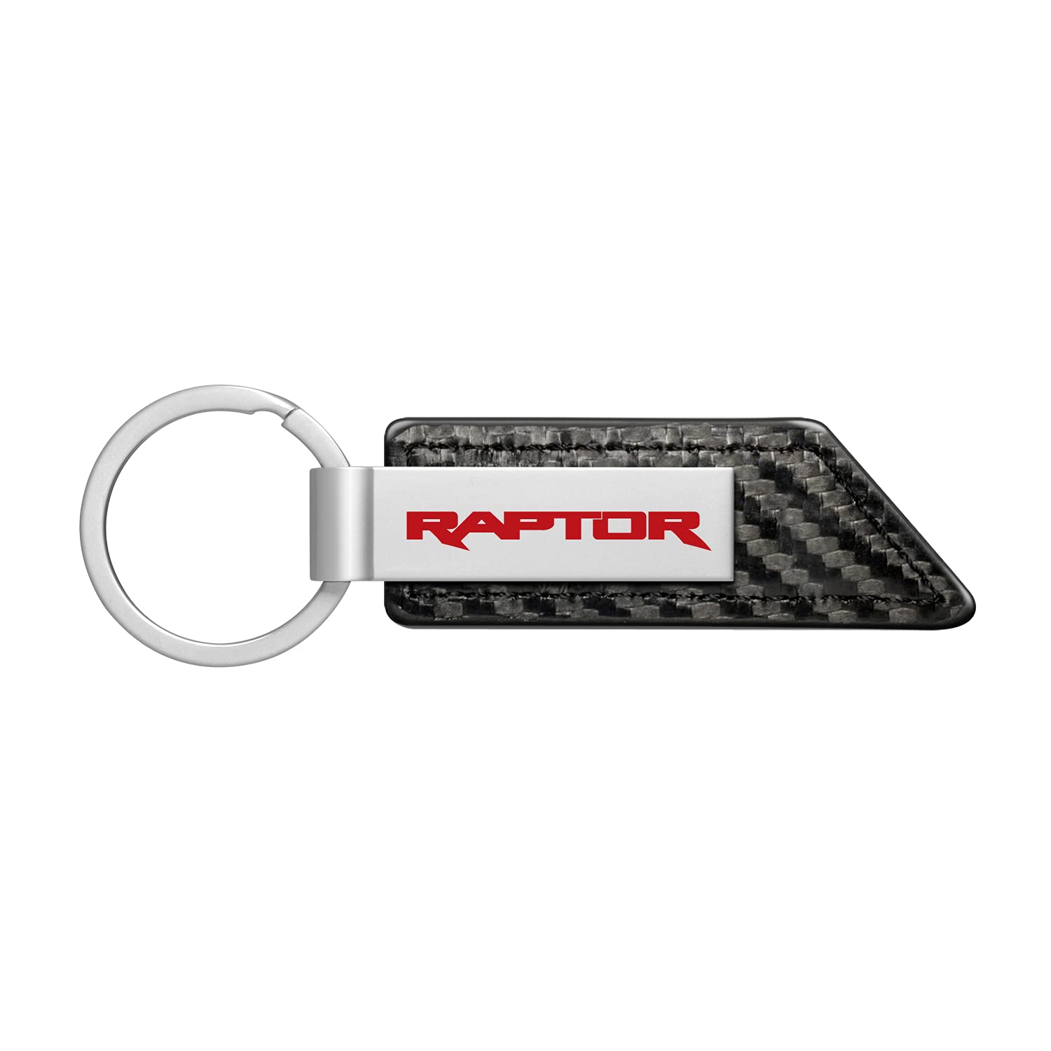 Ipick Image Compatible With Ford F-150 Raptor In Red Carbon Fiber Texture Black Pu Leather Strap Key Chain