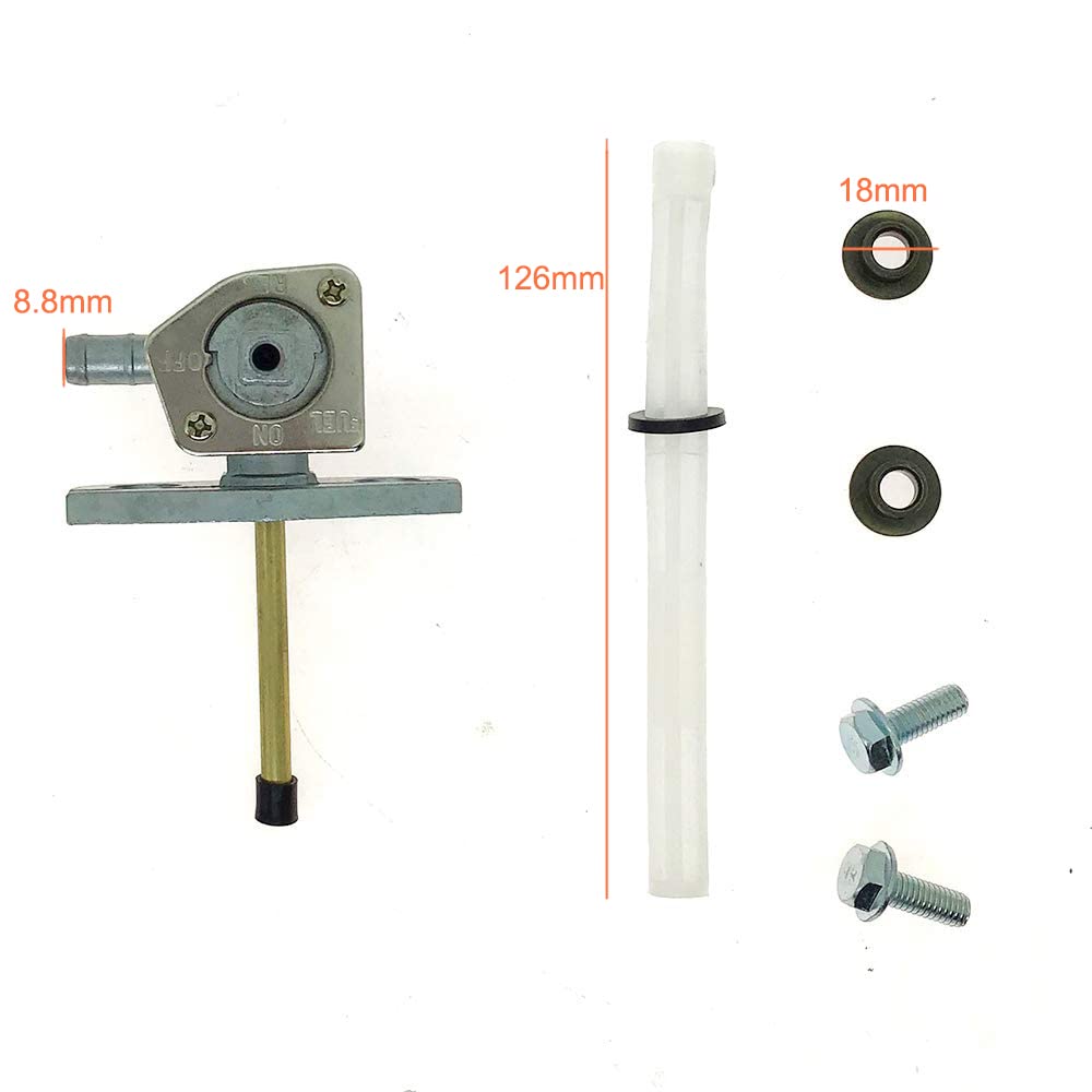 Fuel Tank Valve for Honda Recon Rancher Foreman Rancher Rubicon Rincon 250 350 400 420 450 500 650 Replace 16950-HM8-003 16950-H