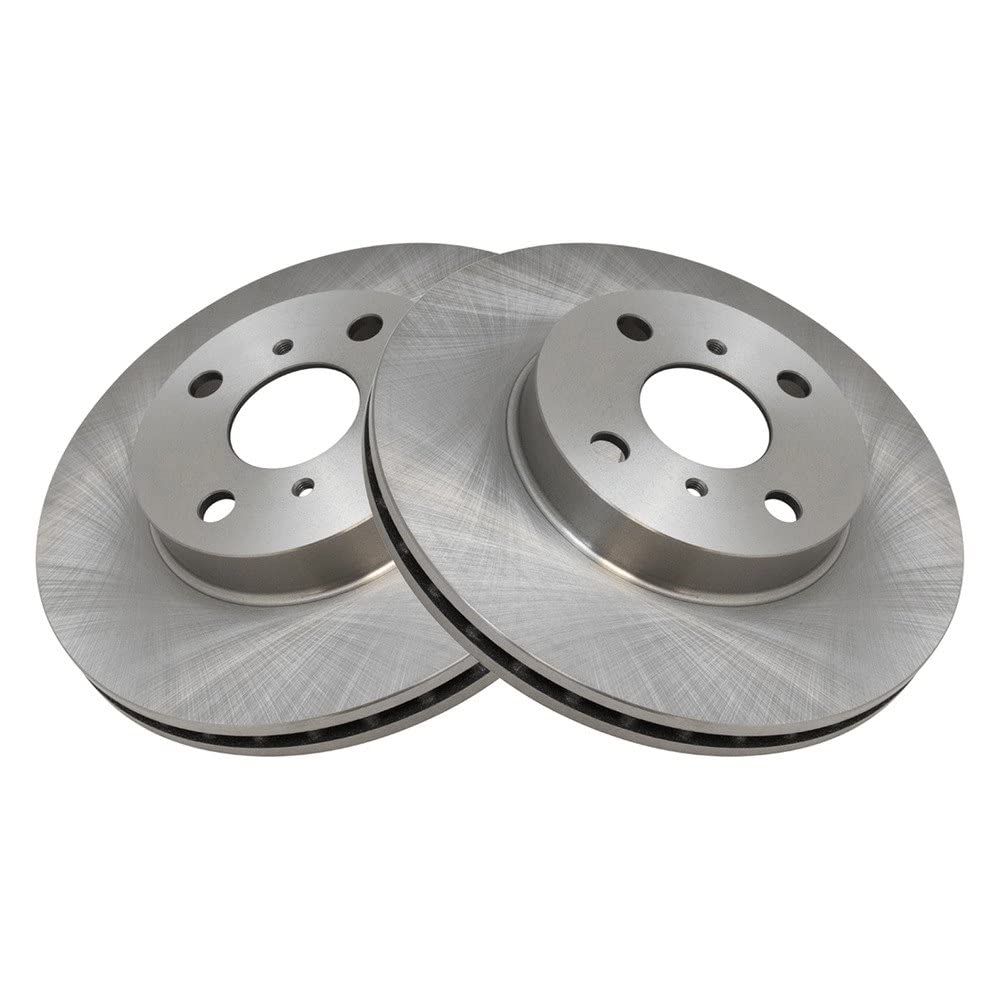 Trq Front Brake Rotors Set Vented Compatible With 1998-2002 Chevrolet Prizm 1993-1997 Geo 1993-2002 Toyota Corolla
