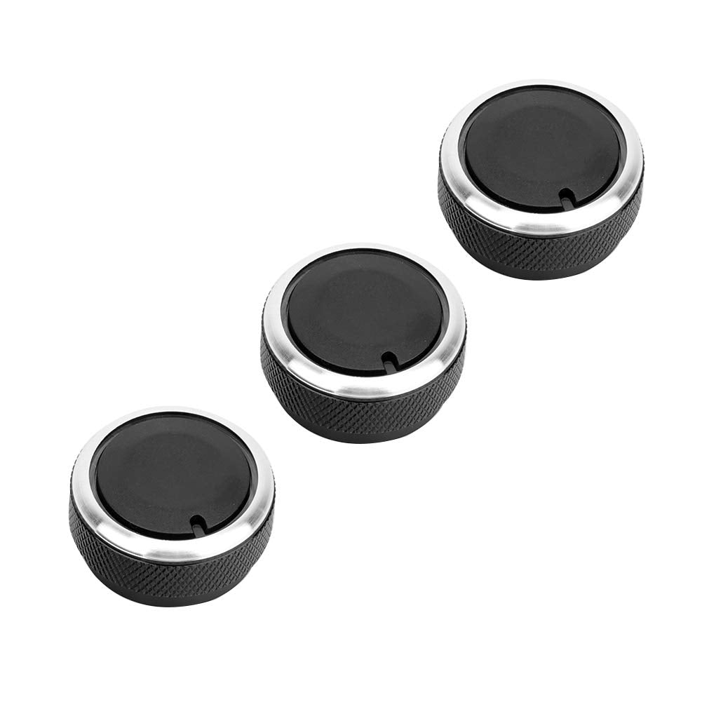 Car Switch Knob, 3Pcs Car Air Conditioning Heat Control A/C Switch Knob For Toyota Tacoma Vios 02-14