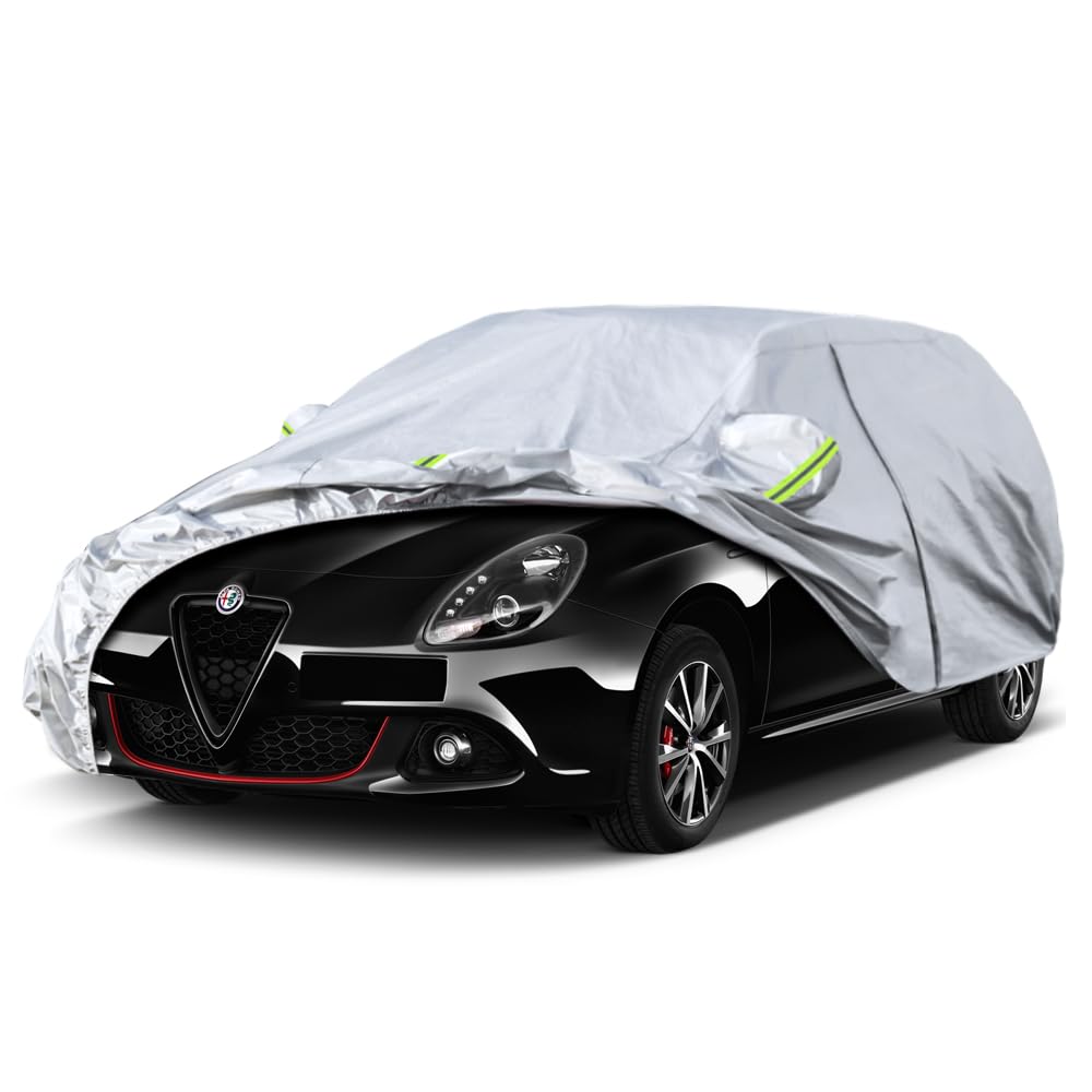 Kaugung 6 Layers Car Cover Custom Fit Alfa Romeo Giulietta (2010-2020), Waterproof All Weather Resistant Outdoor Indoor Sun Rain