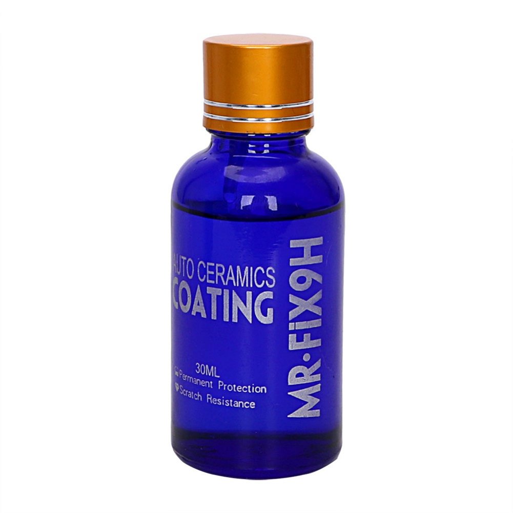 Malcm High Gloss Ceramic Car Coating Kit, Anti-Scratch Car Polish Exterior Care Paint Sealant 9H Hardness 30Ml (1Pcs)