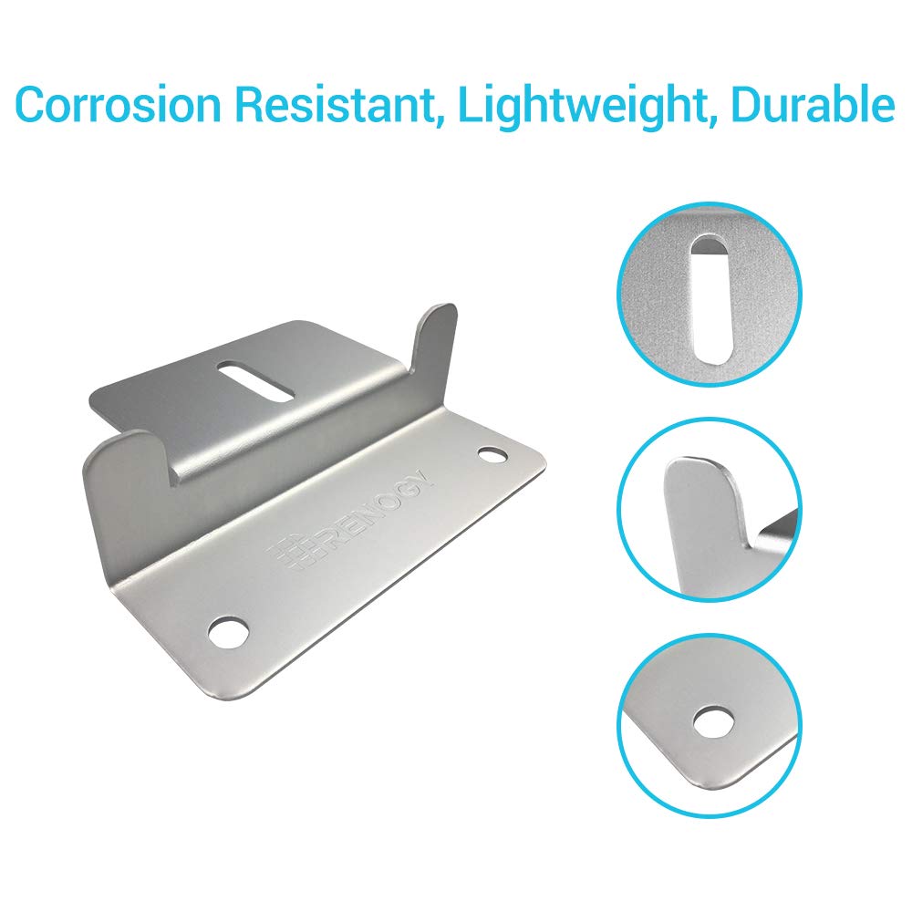 Renogy Solar Panel Mounting Z Brackets Lightweight Aluminum Corrosion-Free Construction For Rvs, Trailers, Boats, Yachts, Wall A