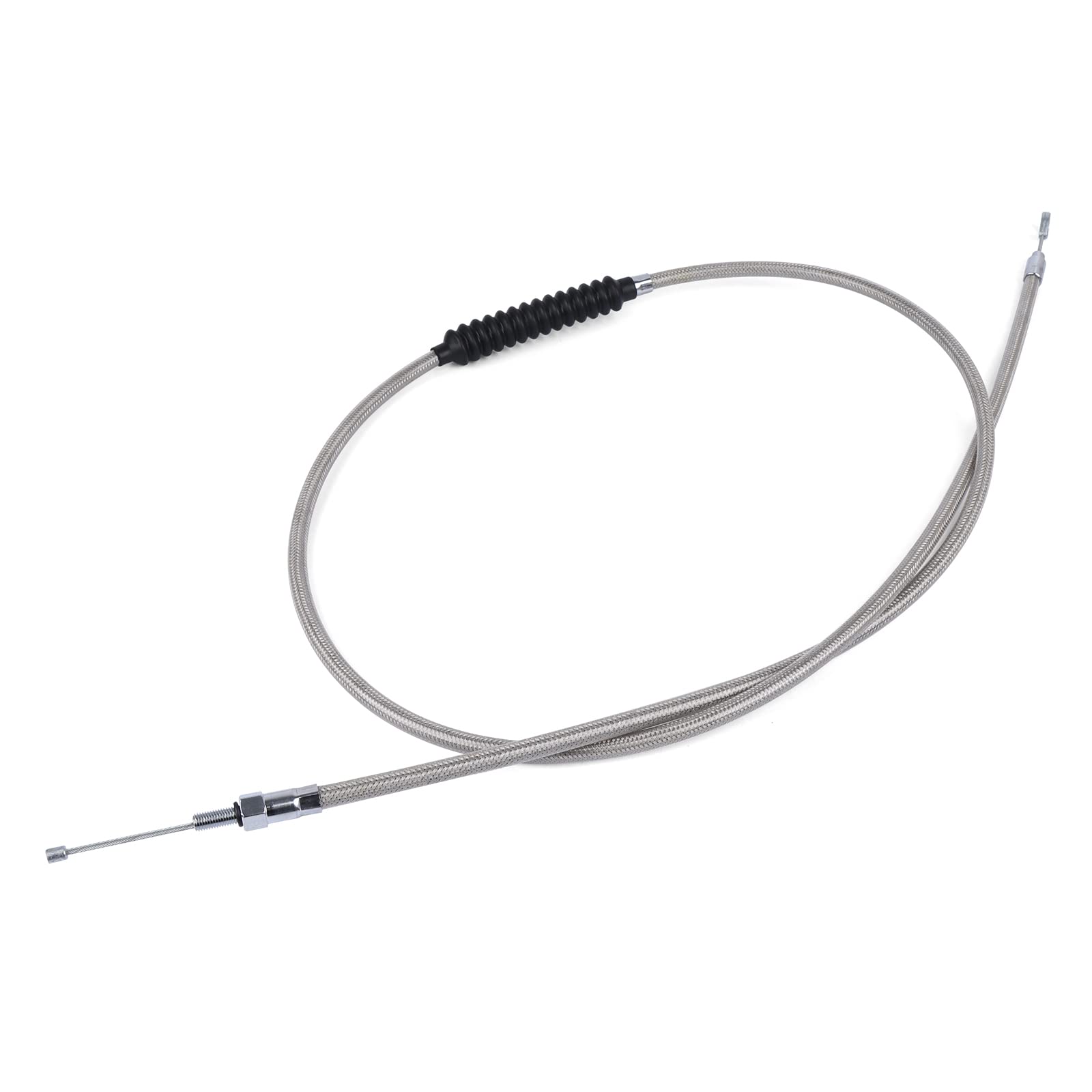 Worldmotop 63' 67“ 71' 75” 79' Stainless Steel Clutch Cable Wire Kit Compatible With Harley Iron Xl 883 1200 Dyna Softail Fat Boy Heritage Road King Motorcycle Clutch Cable Wire(71')
