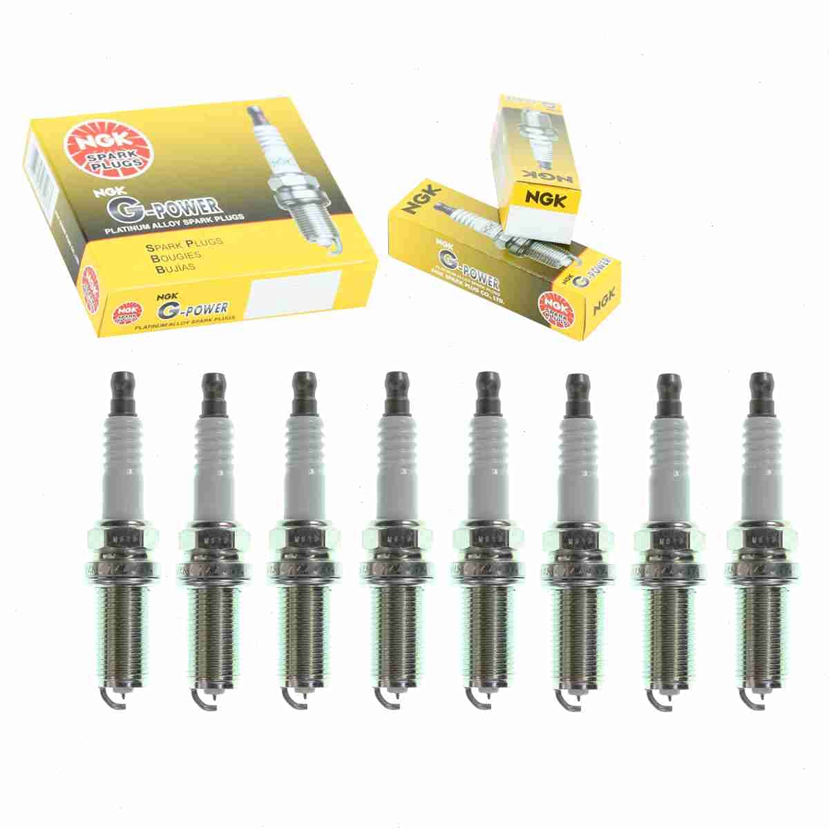 8 pc NGK G-Power Spark Plugs compatible with Nissan Armada 5.6L V8 2005-2015