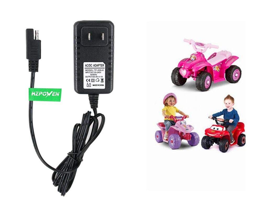 HZPOWEN 6V Replacement Charger for Disney Quad, Large Size, High-Density Polyethylene Material, Fits Marvel & Princess Ride On Toys