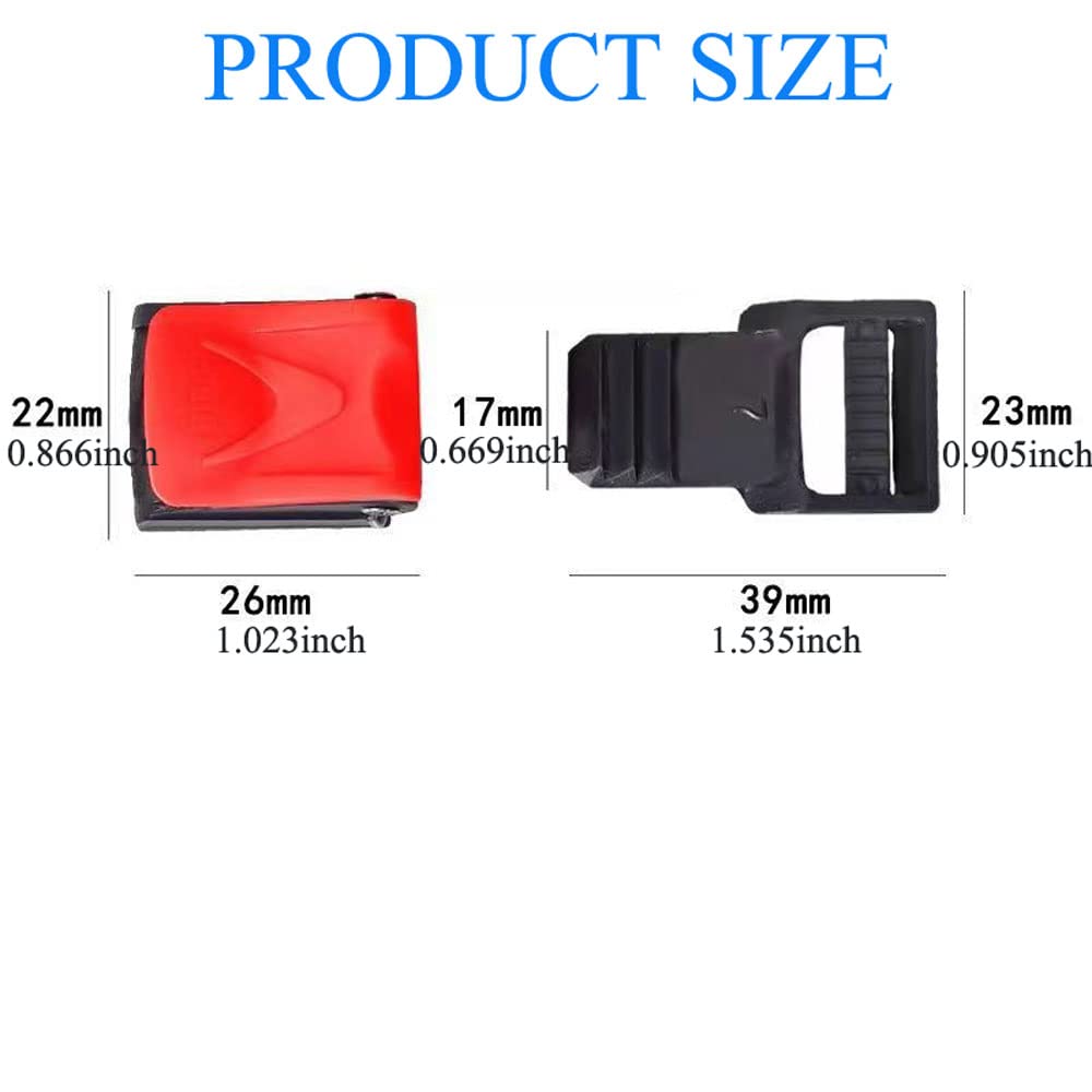 Yehveh 2 Sets Kit Motorcycle Helmet Speedy Clip Chin Strap Buckle Ratcheted Belt Clips Quick Release Pull Lock Adjustable Adapte