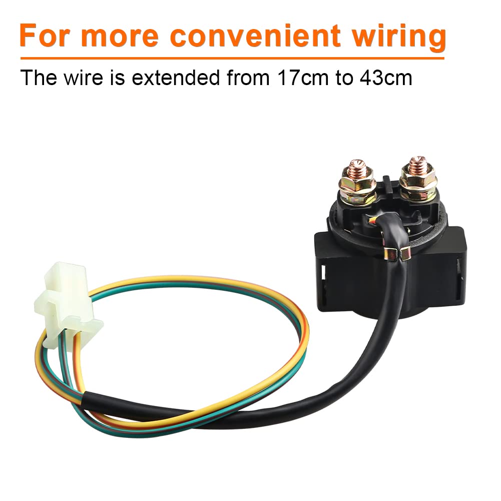 WATERWICH Starter Solenoid Relay Compatible with Honda 300 Fourtrax TRX300 TRX300FW 2X4 4x4 1988 1989 1990 1991 1992 1993 1994 1