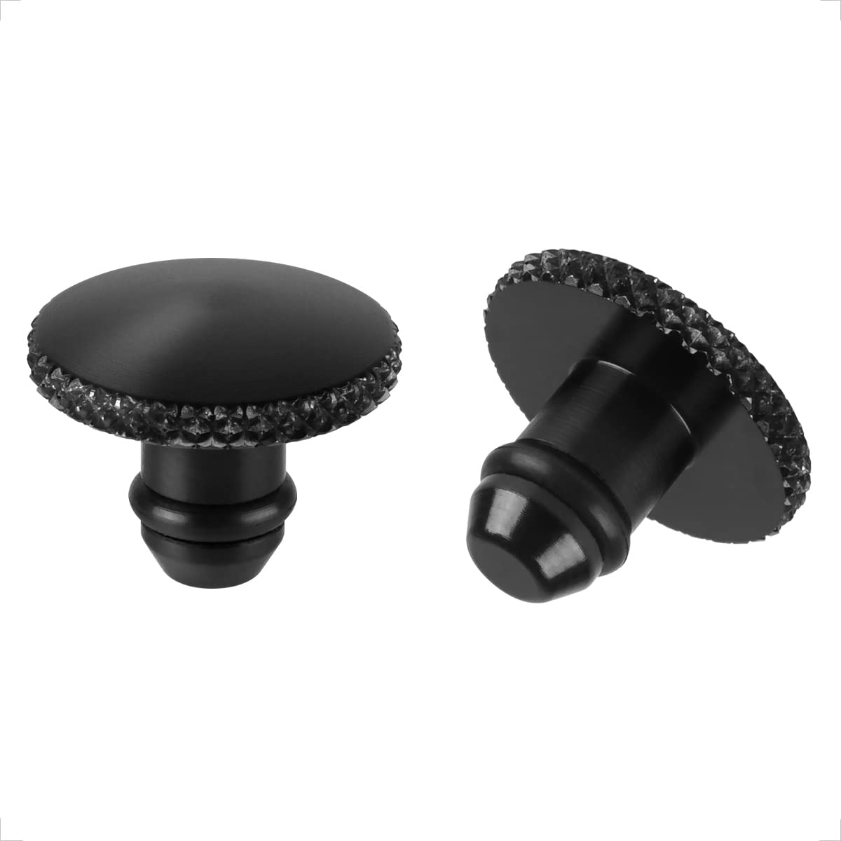 Evermotor 2Pcs Universal Motorcycle M8 6065-T6 Cnc Aluminum Anodic Oxidation Motorcycle Mirror Blind Plug Covering Screws Thread Blanking Mirror Hole Plugs Hole Caps With Embossing A