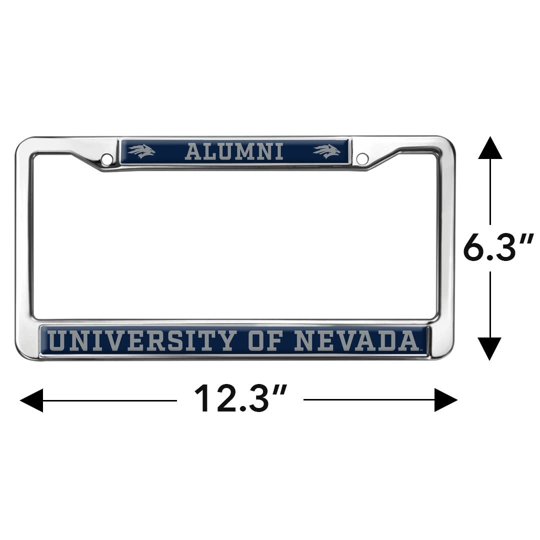 University of Nevada, Reno Alumni Logo Full Size Standard License Plate Metal Frame