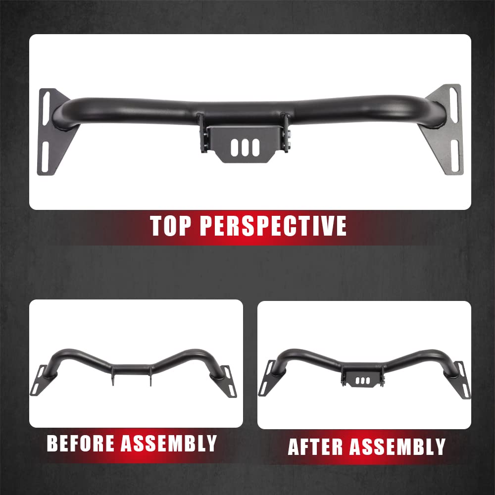 Elitewill Adjustable Transmission Crossmember With Black Powder Coating Fit For 1963-1987 C10 / C20 / Blazer / Suburban Adjustab