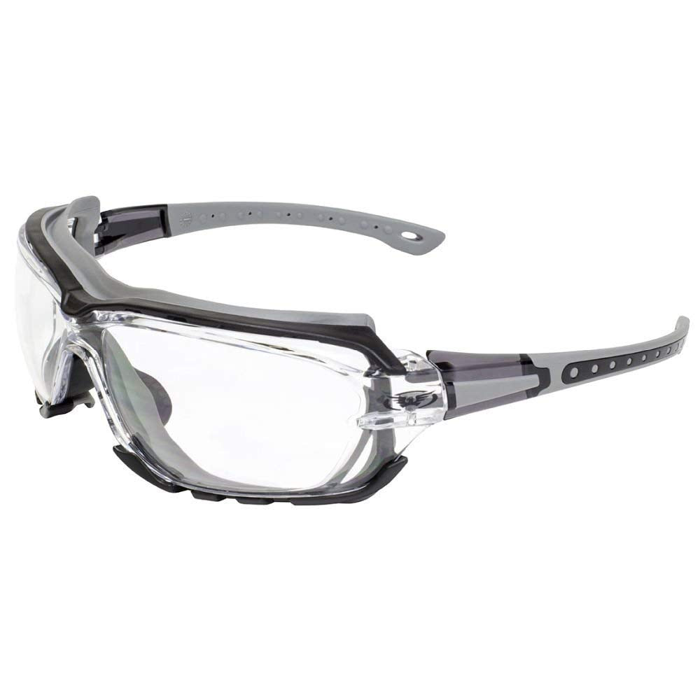 Global Vision Padded Motorcycle Sport Sunglasses Octane Gray Clear Lens