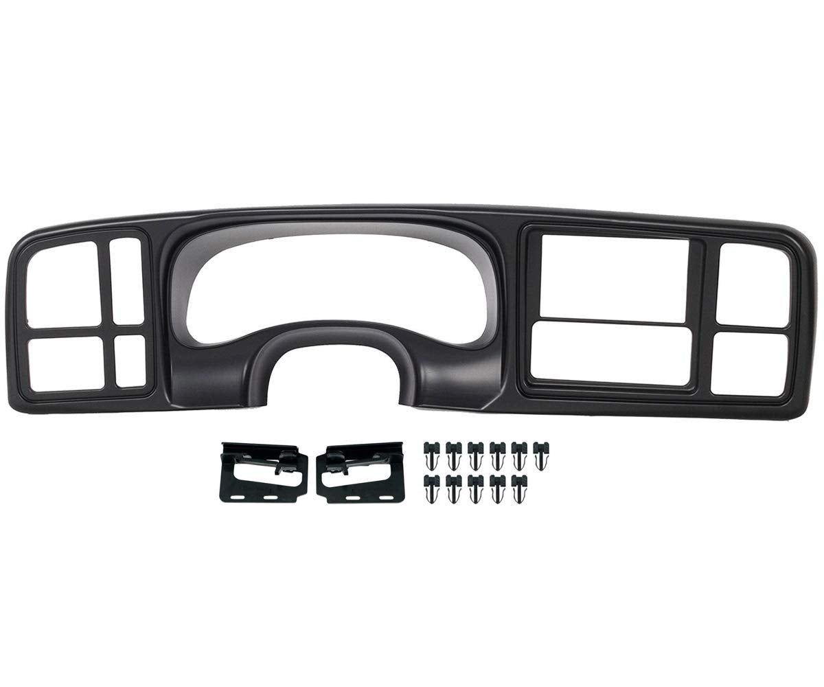 Karpal Double Din Dash Bezel Cover Kit Compatible With 1999-2002 Gm Full-Size Trucks/Suv'S Chevy Silverado Sierra Car Stereo Rad