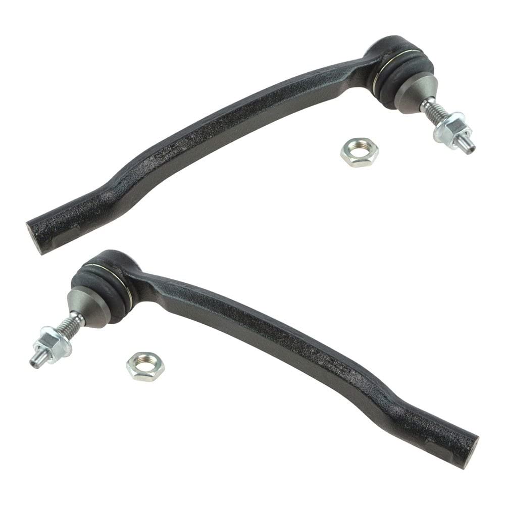 TRQ Front Outer Tie Rod Set Compatible with 2001-2002 Volvo V70 2003-2007 XC70 2003-2014 XC90