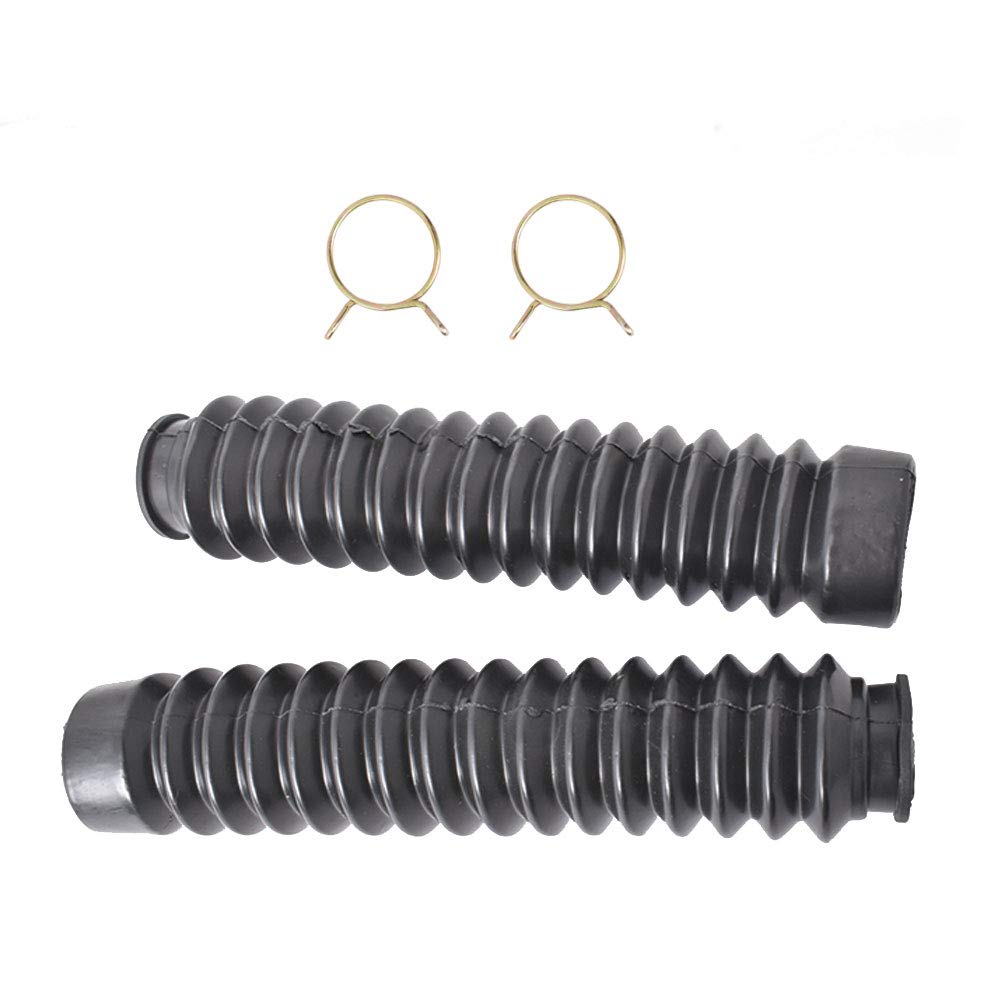 Front Fork Shock Boots Rubber Fork Cover Gaiters Replacement For Honda Atc Big Red 250Es 1985-1987