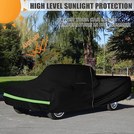 Waterproof Car Cover Compatible with Chevrolet C10/20 K10/20 1960-1987 Standard Cab Long Bed Accessories, 420D All Weather Car C