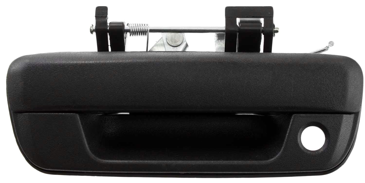 Evan Fischer Tailgate Handle Compatible with 2004-2012 GMC Canyon, Fits Chevrolet Colorado, Fits 2006 Isuzu i-280, i-350, Outside Textured Black Plastic with keyhole GM1915118