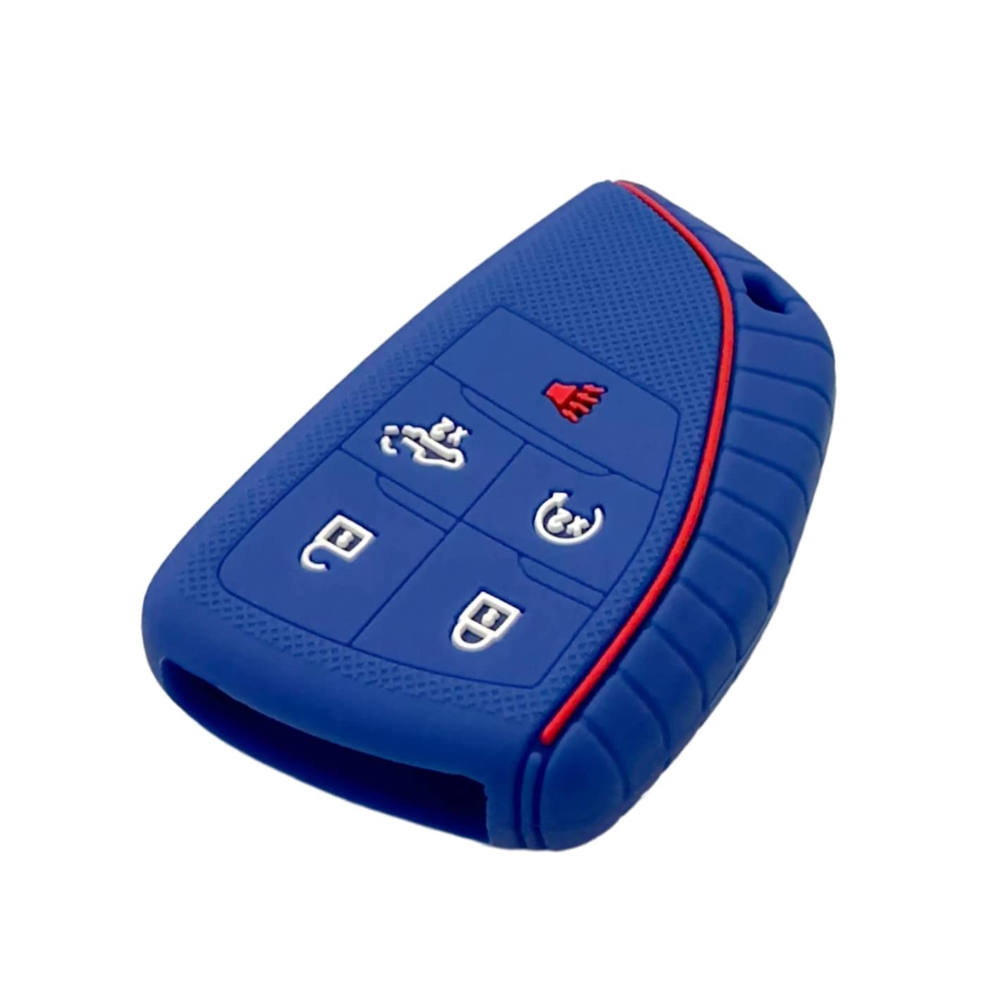 REPROTECTING Silicone Rubber Key Fob Cover Compatible with 2025-2022 Chevy Chevrolet Silverado 1500 GMC Sierra 1500, 2025 2024 S