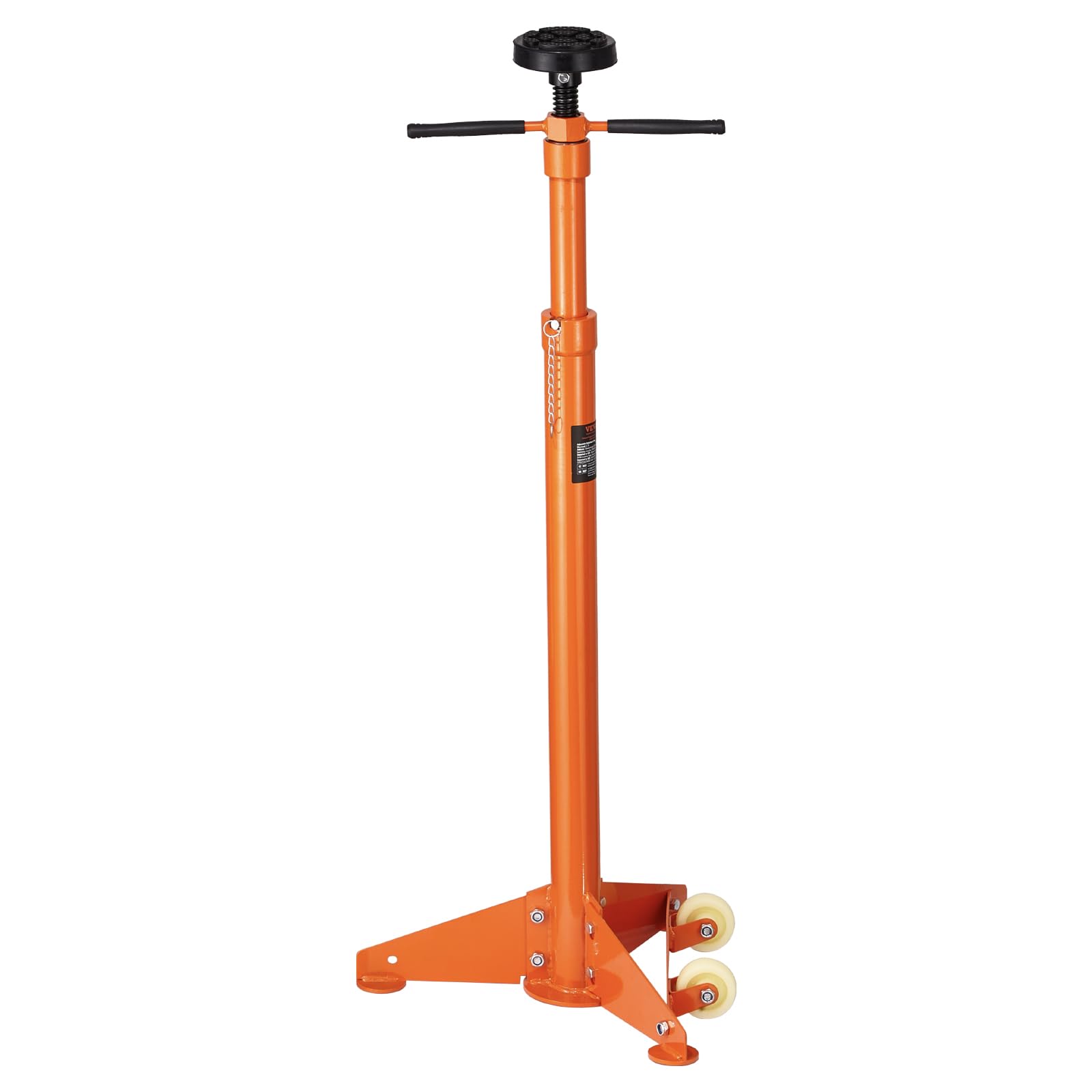 VEVOR Underhoist Support Stand, 3/4 Ton Capacity Under Hoist Jack Stand, Lifting from 38.4 to 75.4 in, Bearing Mounted Spin Hand