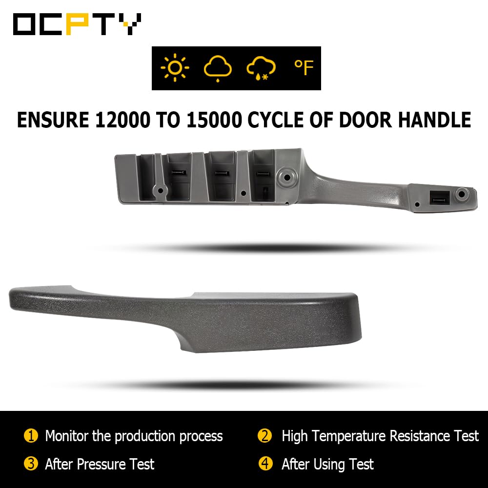 Ocpty Door Handles Interior Front Driver Passenger Side Replacement Fit 2003-2015 For Express For Gmc Savana Inside Door Handles
