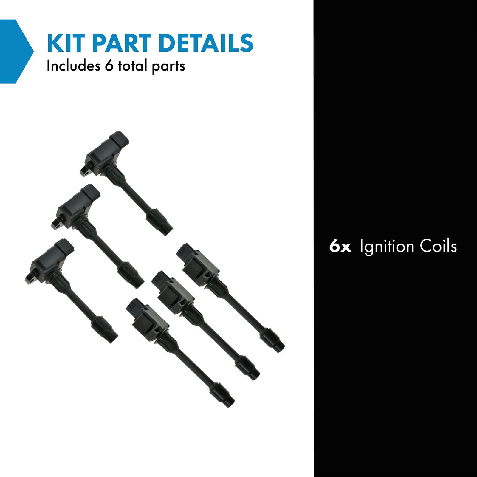 Trq Ignition Coil Set Compatible With 2000 Infiniti I30 Nissan Maxima