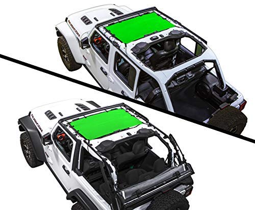 Spiderwebshade Jlkini Bikini Mesh Sun Shade Top Compatible With Jeep Wrangler Jl 2018 Until Current Made In The Usa In Green