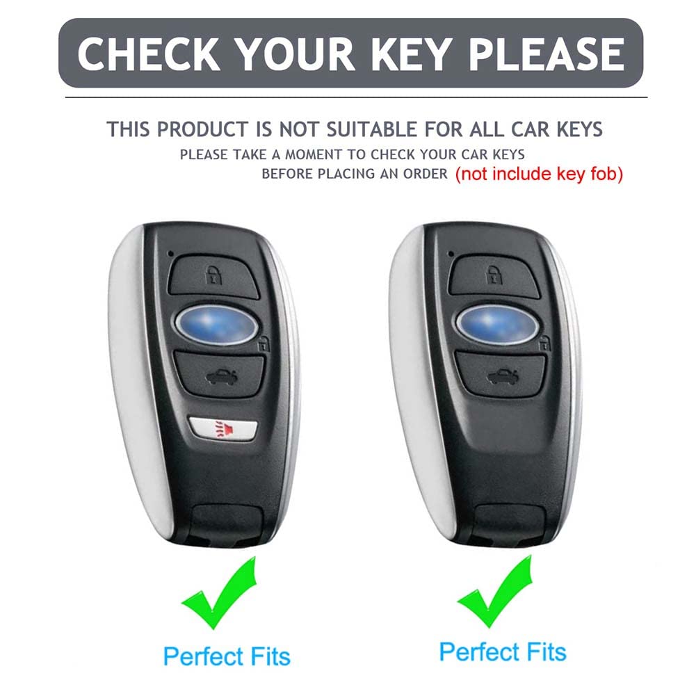 Cacacar For Subaru Key Fob Cover, For Forester Outback Brz Legacy Crosstrek Premium Soft Tpu 360 Degree Protection Key Case Remo