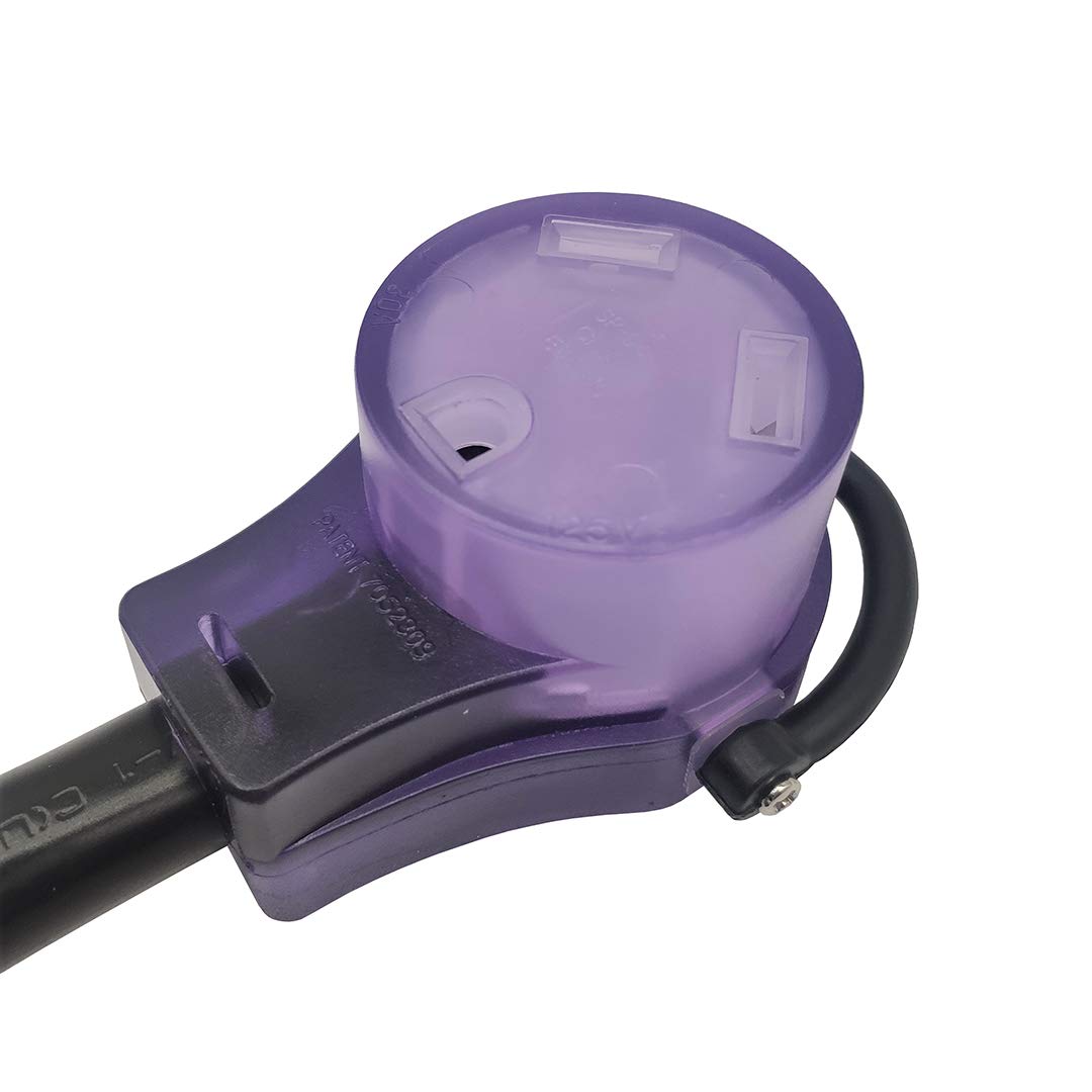 Parkworld Rv 30A Extension Cord Nema Tt-30 With Handle, Camper 30Amp Tt-30P To Tt-30R (50 Feet)