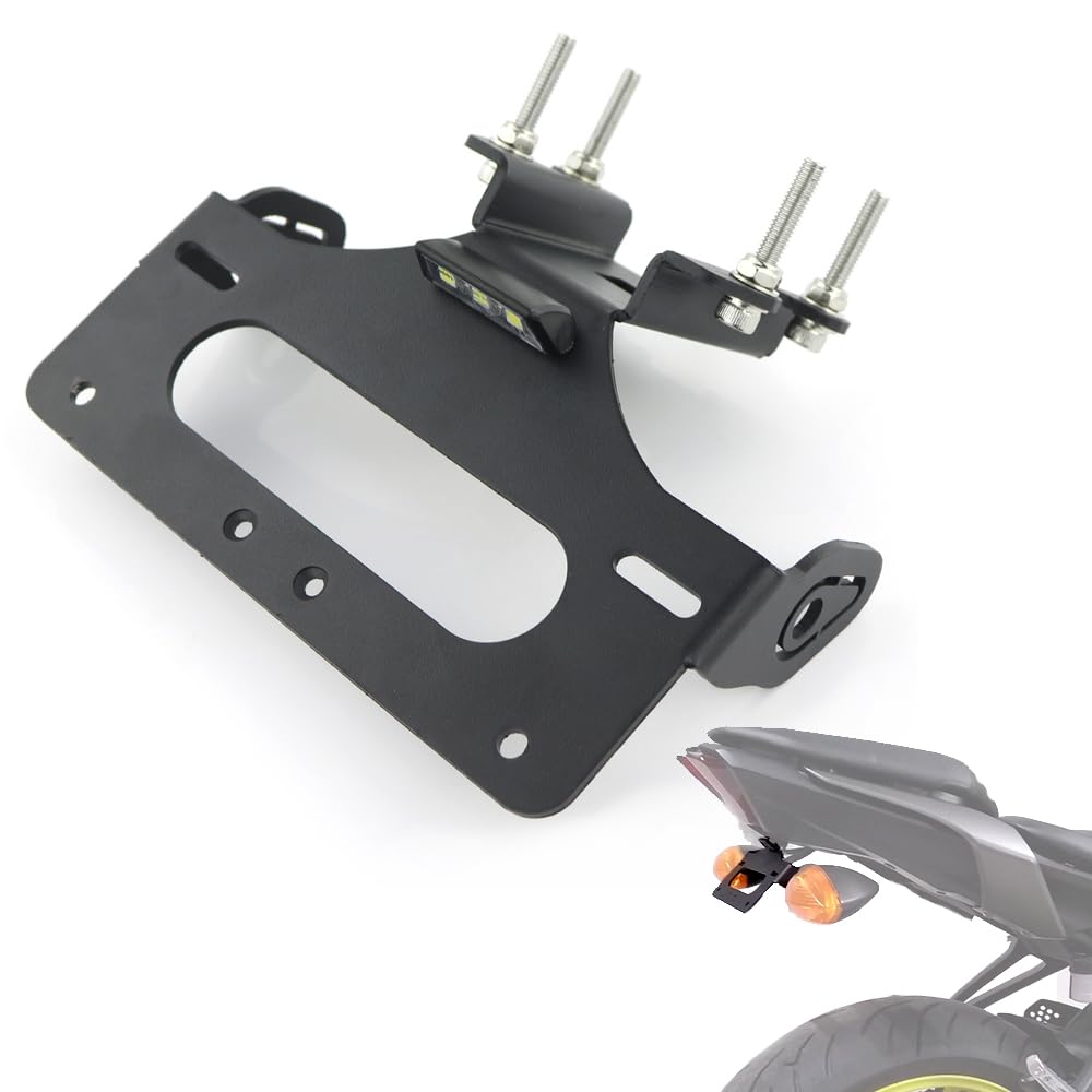 Xitomer Tail Tidy, Fender Eliminator Fit For Fz-07 Mt-07 2014 2015 2016 2017 2018 2019 2020, With Led License Plate Light, Compatible With Oem/Stock Turn Signal