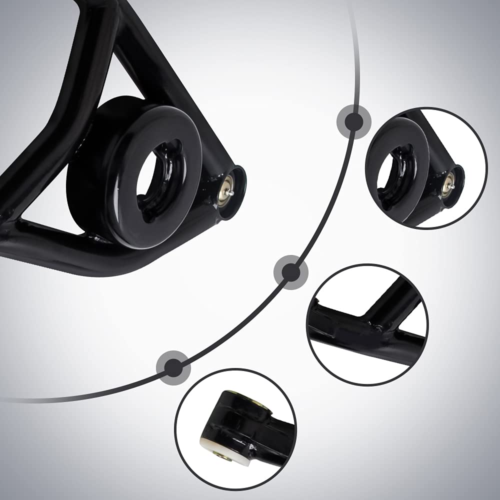 Tuningsworld Front Control Arms For General Motor A-Body 1964-1972, For Chevy Chevelle Monte Carlo Malibu El Camino Pontiac Gto Tempest Lemans, Heavy Duty Tubular A-Arms Set Of 4