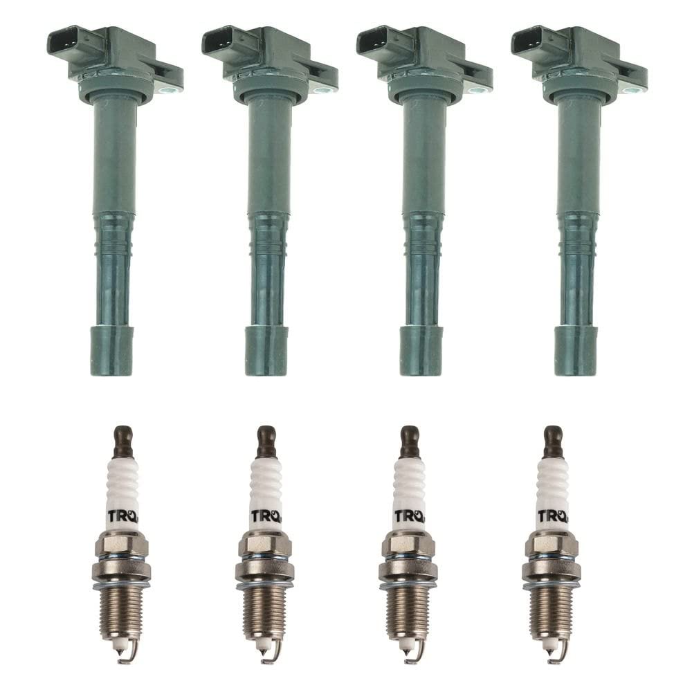 Trq Ignition Kit Ignition Coil Spark Plugs Compatible With 2004-2008 Acura Tsx