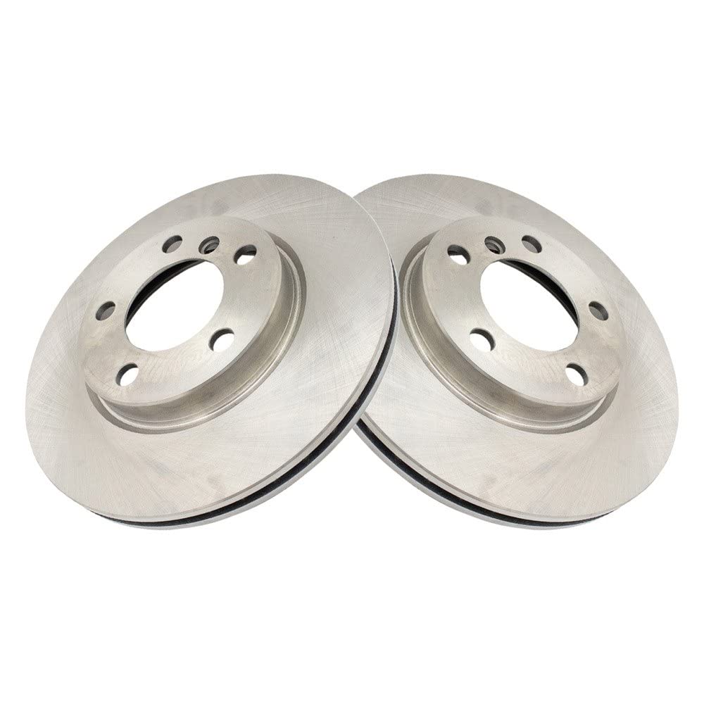 Trq Front Brake Rotors Set Vented Compatible With 2011-2016 Mini Cooper Countryman 2013-2016 Cooper Paceman