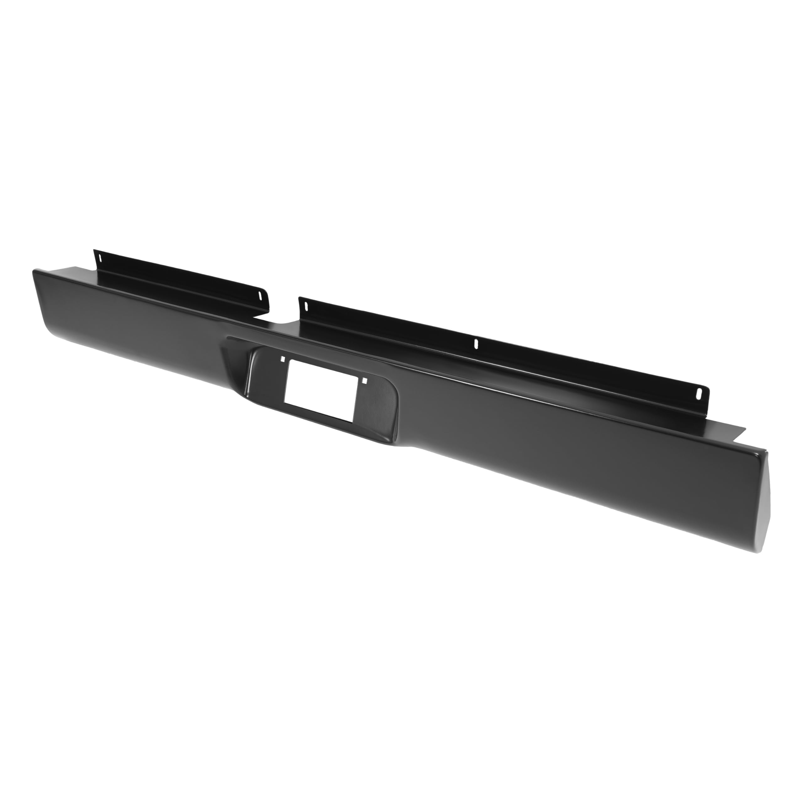 KUAFU Rear Bumper Roll Pan Compatible with 1997-2004 Dodge Dakota Rear Rollpan With Plate Box Steel Electrophoresis Black