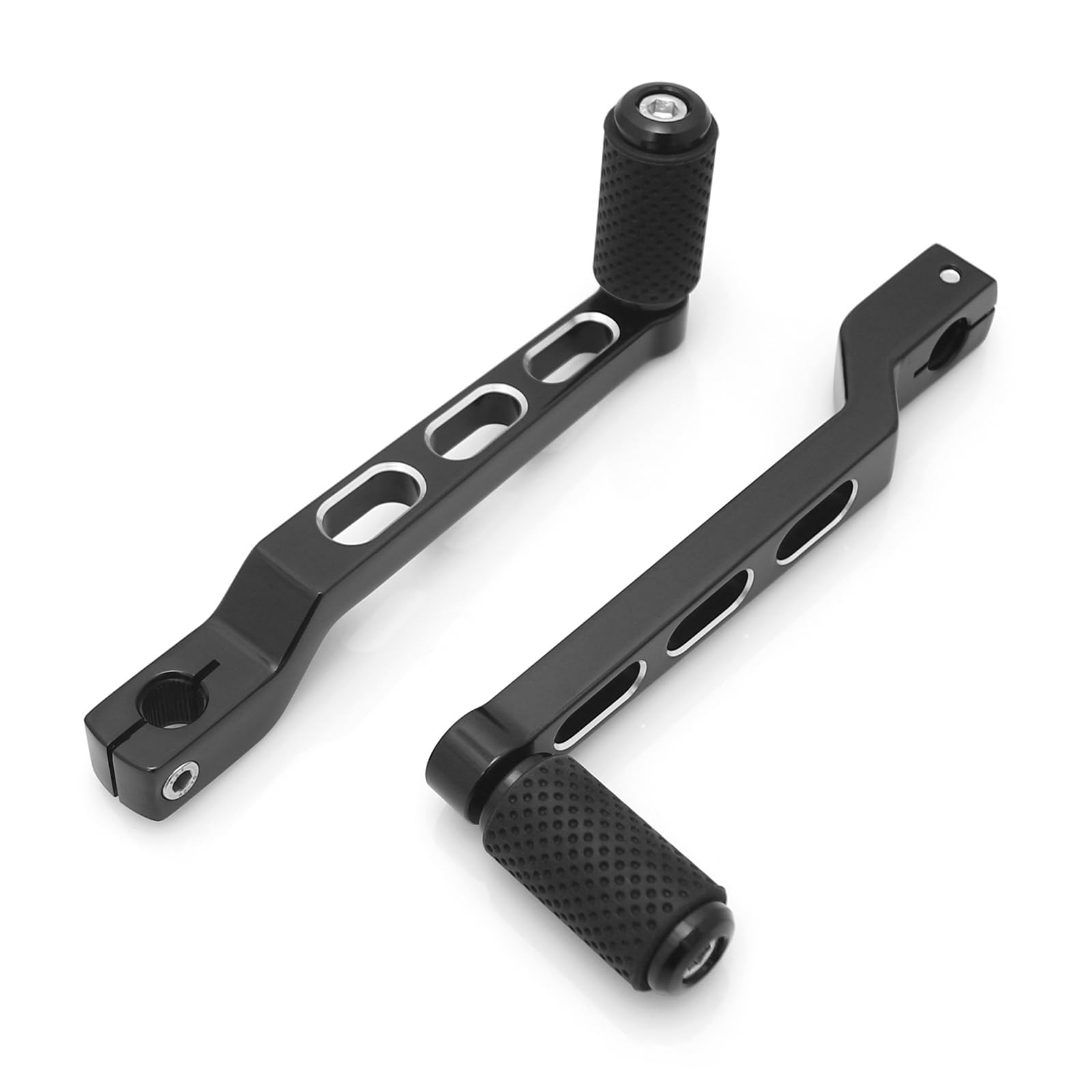 Heyomotor Motorcycle Heel Toe Shift Lever Brake Pedals, Shift Peg For Harley Davidson Softail Touring Road Glide Street Glide Levers Road King Glide Trikes Shifter Levers Black White