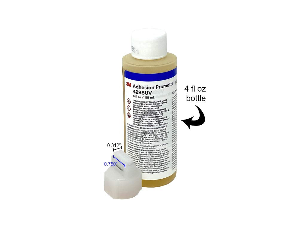 3M 4298Uv Adhesion Promoter - Tape Primer 4 Fl Oz / 118 Ml Bottle With 0.750'' X 0.312'' Felt Tip Applicator