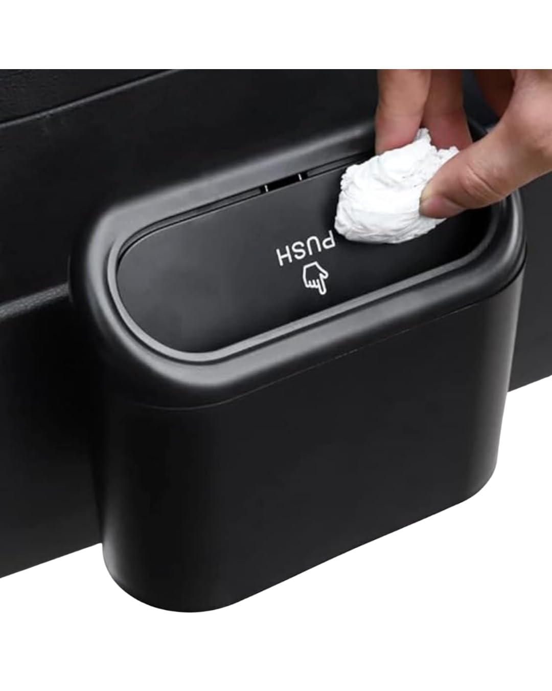 ARTHA car mini car dustbin accessories for Car Trash Bin Can Holder Dustbin Hanging: Black Automotive Garbage Can Bin Trash Cont