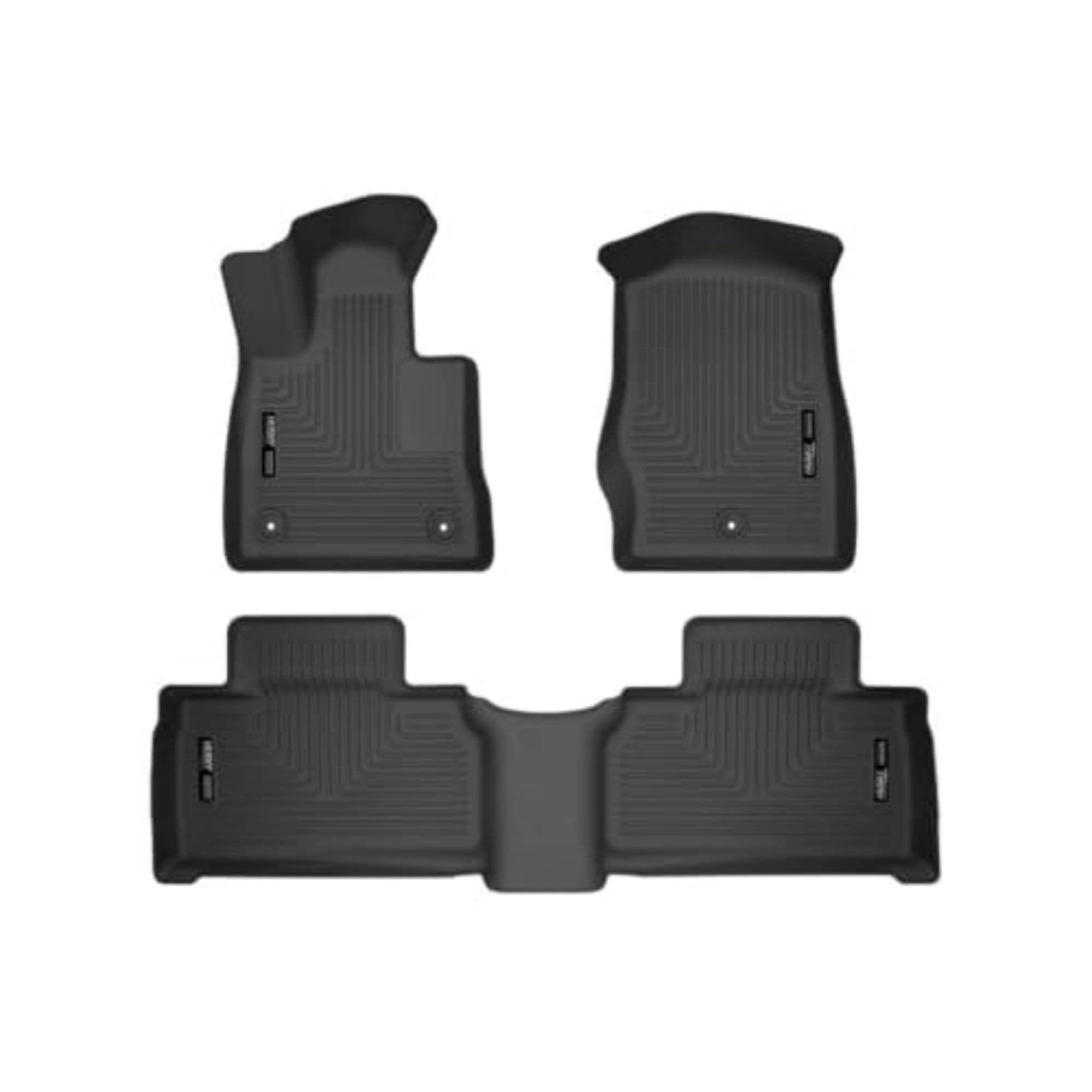 Husky Liners Weatherbeater Floor Mats | Fits 2020-2025 Ford Explorer | Front & 2Nd Row, 4-Pc Black - 99321