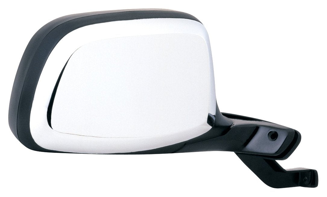 Fit System Passenger Side Mirror For Bronco, F150, F250, F350 Hd, Black/Chrome, Foldaway, Paddle Design, Manual