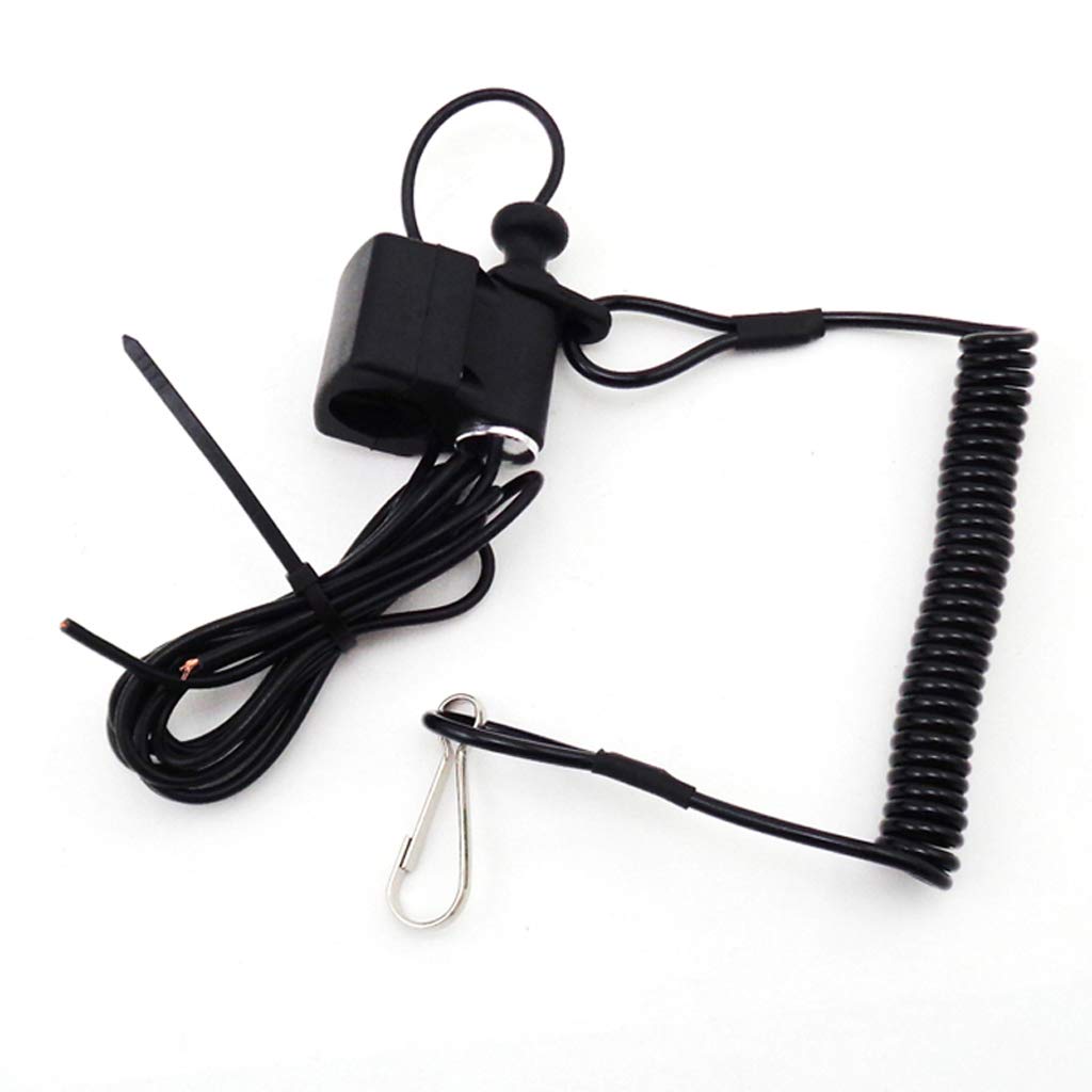 Tc-Motor Racing Tether Pull Kill Switch For Atc250R Atc350X 1985-1986, Trx250R 1986-1988, Raptor 50 2004-2008, E-Ton Txl50 2000-