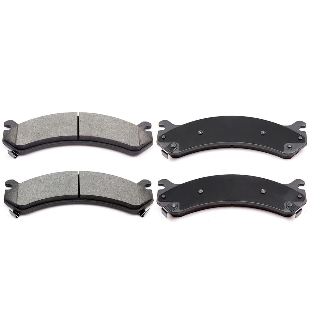 Cciyu D784 Front Semi-Metallic Disc Brake Pads Kit For Gmc Savana 3500/4500, Sierra 1500 Hd/2500/2500 Hd/3500/3500 Classic, Humm