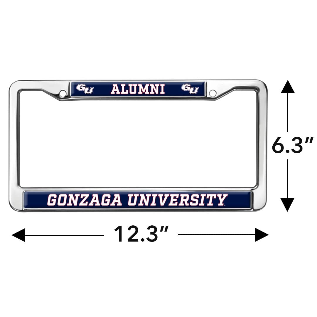 GRAPHICS & MORE Full Size Metal License Plate Frame - Gonzaga University Alumni, One Size
