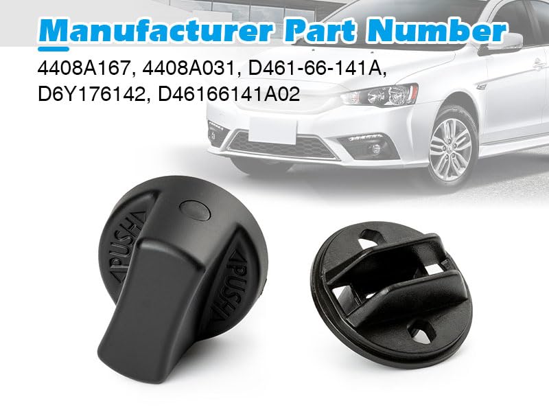 FANHAY Keyless Ignition Knob Push Turn Key Start Switch Knob Cap & Insert for 2007-2013 Mitsubishi Outlander 2008-2017 Lancer 44