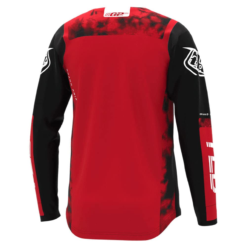 Troy Lee Designs Offroad Motocross Dirt Bike Atv Motorcycle Powersports Racing Jersey Shirt For Youth, Gp (Astro Red/Black, Md)