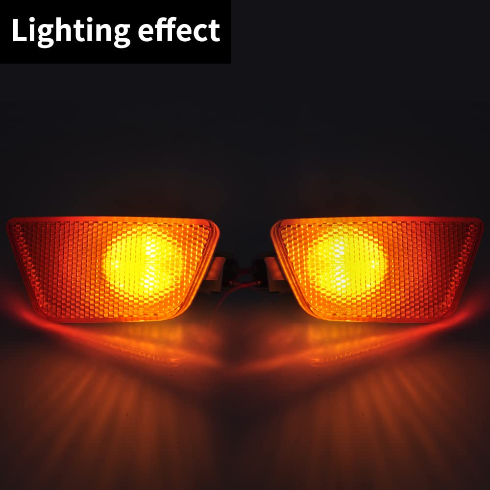 Cnpapc Front Bumper Park Signal Side Marker Light Assembly For Chevy Cruze 2011 2012 2013 2014 2015 Dot Certified Gm2551198N 423