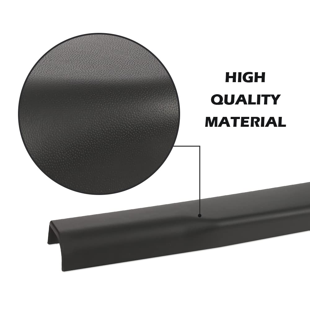 Pit66 Tailgate Moulding Cap, Compatible With 2008-2016 Ford F250 F350 F450 F550 Super Duty (Not Fit Integrated Step Tailgate), T