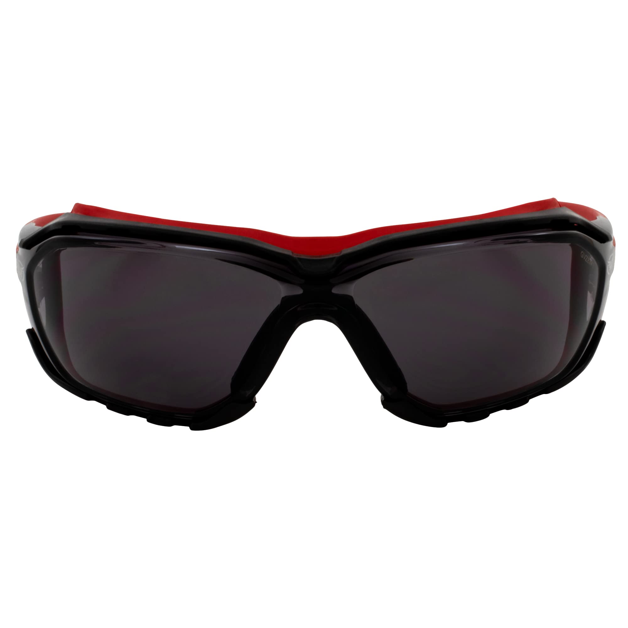 Global Vision Octane Anti-Fog Sport Motorcycle Sunglasses Red Frame W/Smoke Lenses (Red)